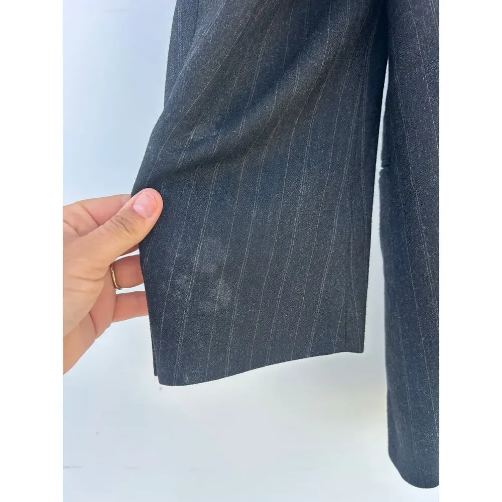 Vintage Christian Dior Wool Oversized Double Breasted Blazer Suit Jacket Large - Picture 10 of 10